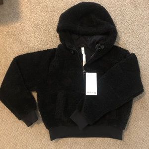NWT textured fleece 1/2 zip